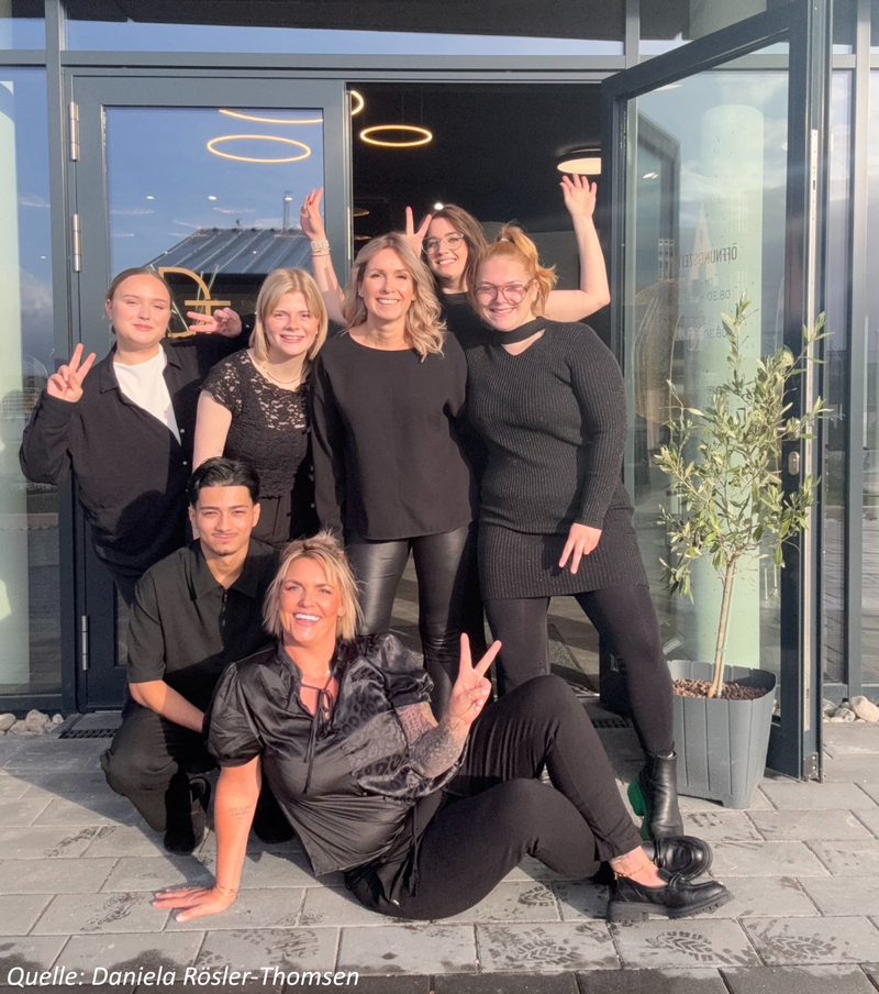 Daniela Rösler-Thomsen und ihr Team (eine Mitarbeiterin fehlt)